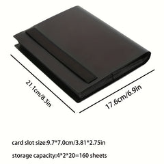 Large Capacity Double-sided Card Album Holder for 160 Game Cards