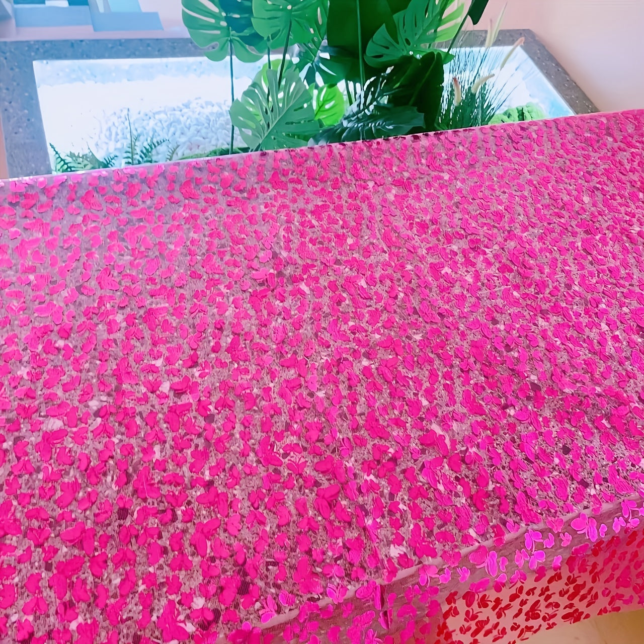 1pc Butterfly Gauze Curtain for DIY Halloween Christmas Decor
