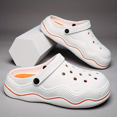 Men's Lightweight Comfy Cloud Clogs Hollow Out Non Slip Garden Shoes Summer