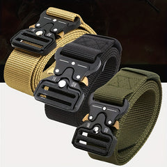 Quick Release Buckle Canvas Belt Outdoor Men's Military Training Belt