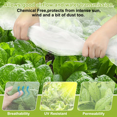 2pcs 10x20FT Garden Netting Mosquito Netting Plant Covers Insect Bird Protection