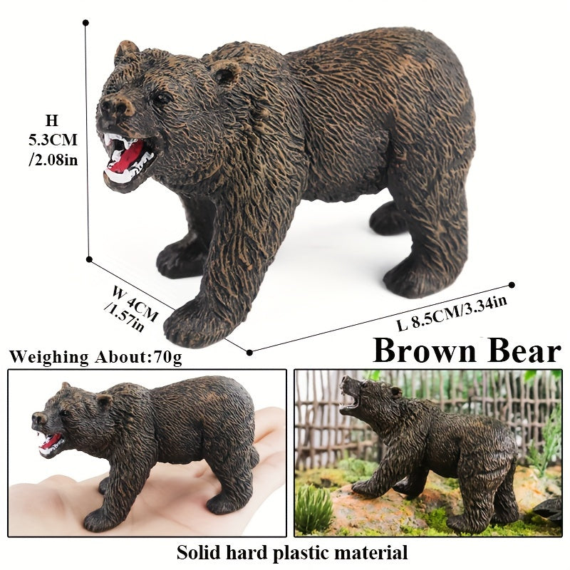 Realistic Jumbo Wild Zoo Animals Figurines Plastic African Jungle Animals Toy