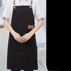 Canvas Waterproof Dining Apron With Pockets for Coffee Bars and Restaurants