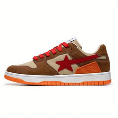 Men's Star Pattern Skate Shoes Wear resistant Non Slip Casual Shoes