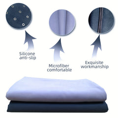 Non Slip Yoga Towel 60x182cm Anti Slip Absorbent Microfiber Bath Sheet