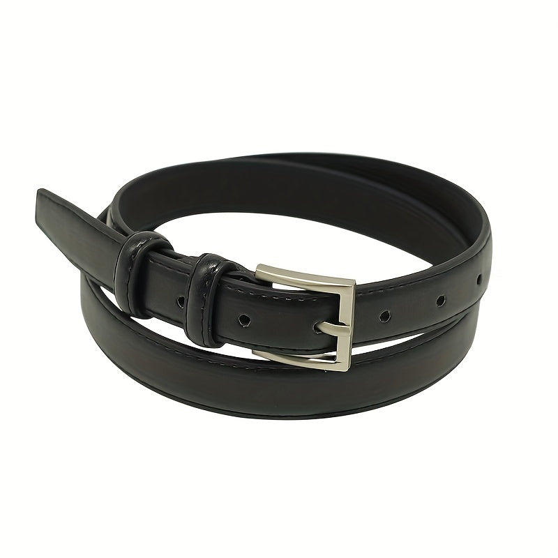 Square Pin Buckle PU Belt for Women