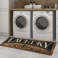 Waterproof Laundry Room Runner Rug Non Slip Machine Washable Entrance Doormat
