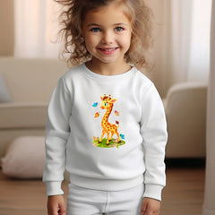 Toddler Kids Cartoon Giraffe Pattern Sweatshirt Top