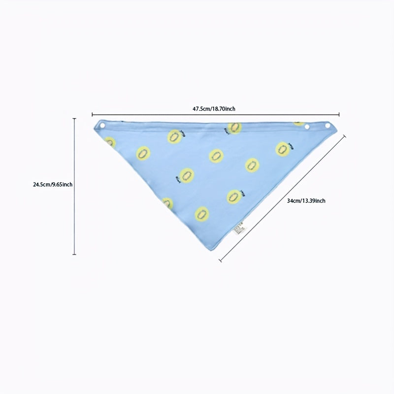 Large Size Baby Cotton Bib Absorbable Soft Triangle Towel