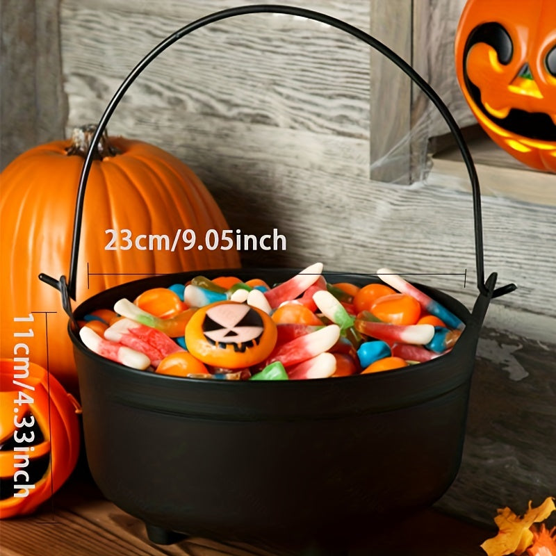 6pcs Halloween Cauldron Candy Buckets Bulk