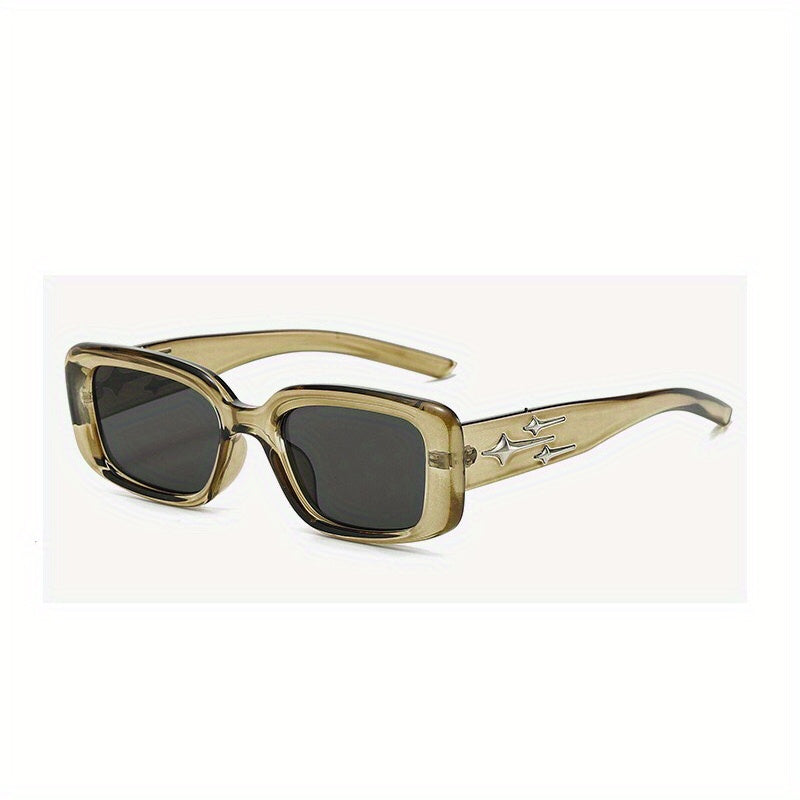 Men's Rectangle Sunglasses Oval Vintage Unisex Sun Shades