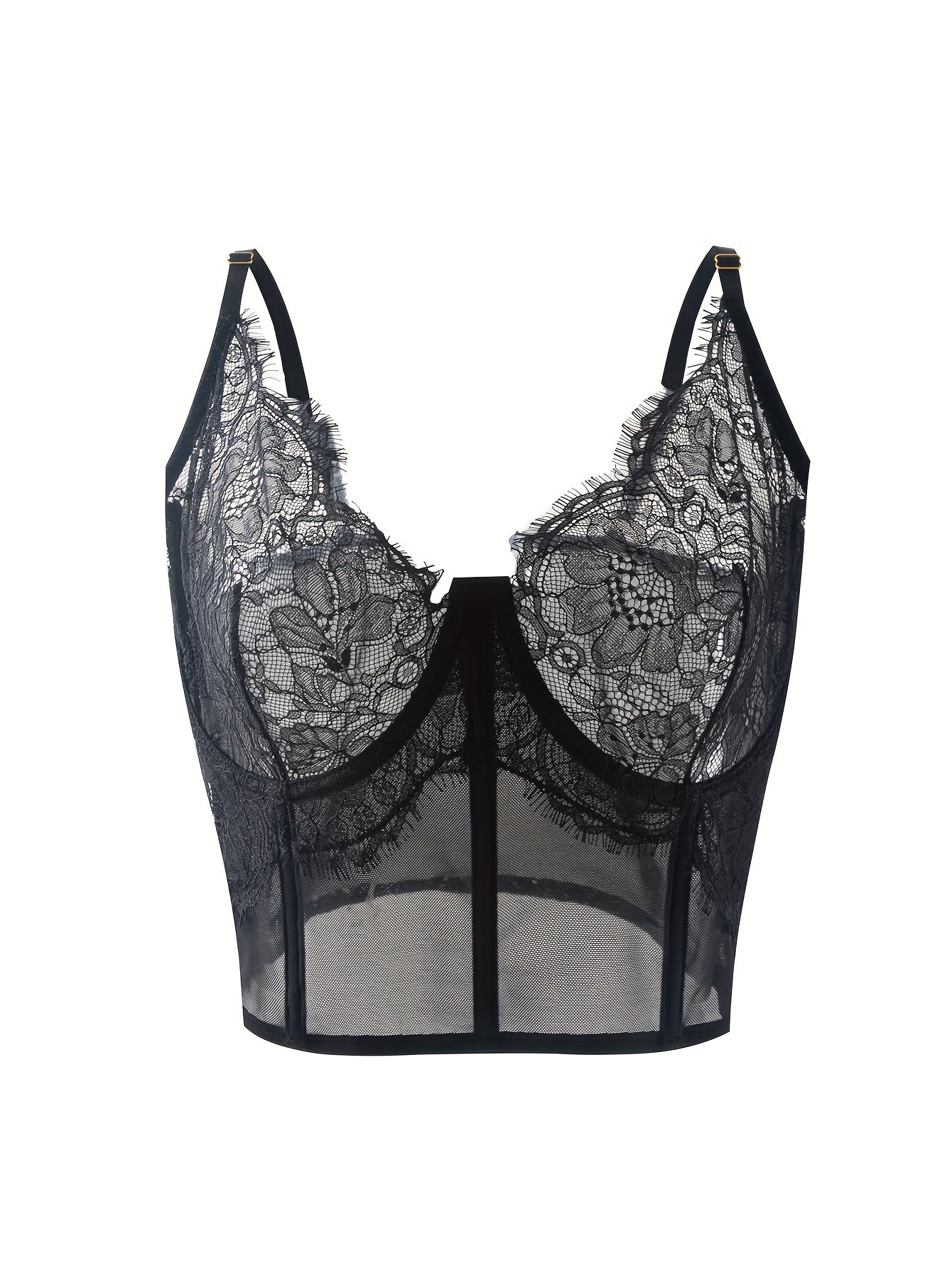 Plus Size Sexy Lace Underwire Bustier Top