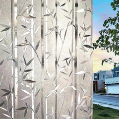 Privacy Window Film Frosted Pattern Removable Non Adhesive Glass Sticker