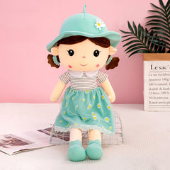15.75in Flower Fairy Doll Soft Plush Toy w/ Expressive Eyes & Floral Outfit
