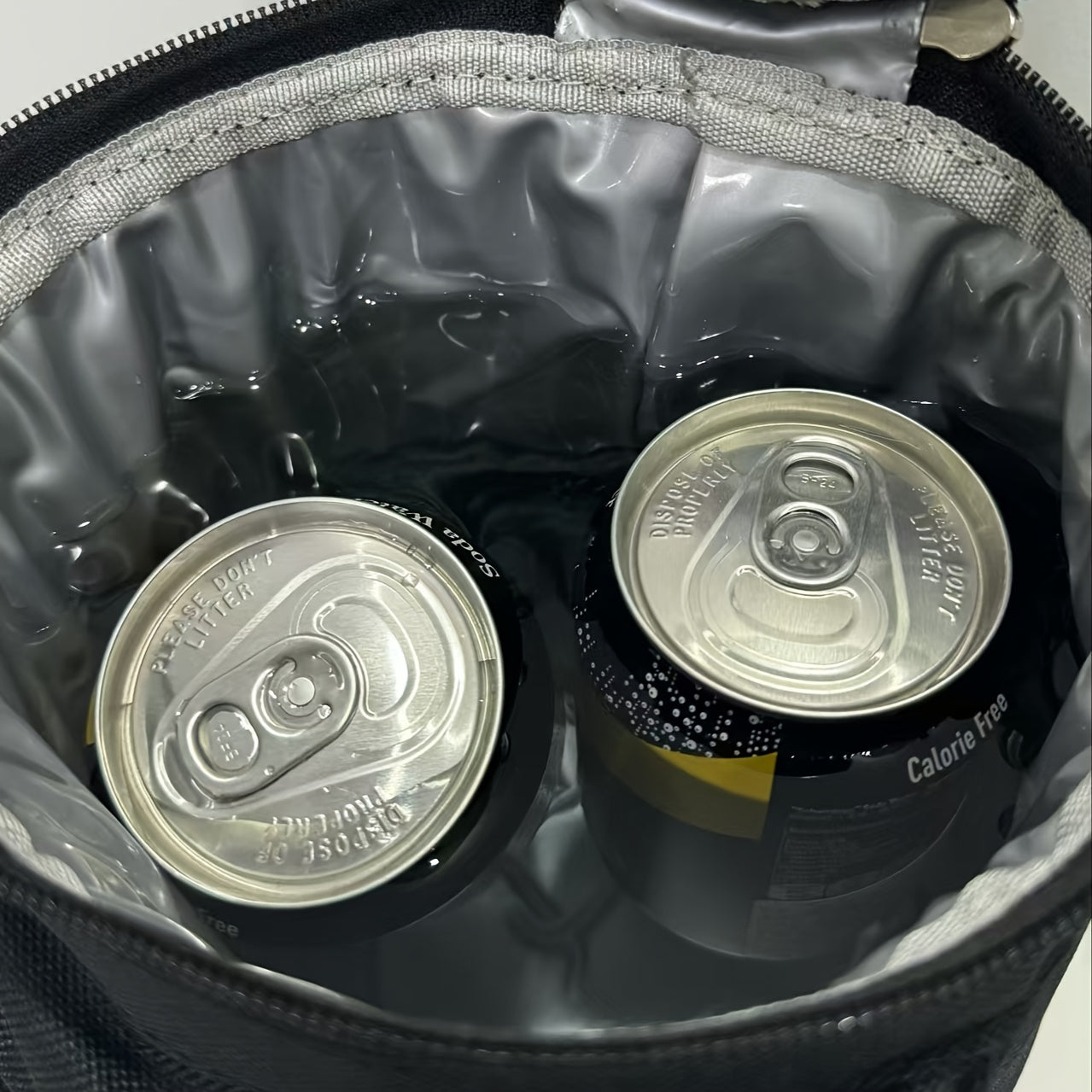 Insulated Lunch Bag Faux Leather Hand Washable Portable Ice Bag