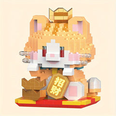 Mini Lucky Cats Building Blocks Toys Ideal for Birthday & Christmas