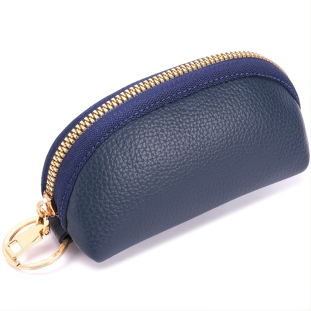 Men's Multifunctional Key Bag Large Capacity Soft Leather Portable Coin Purse