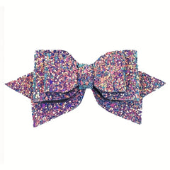 6pcs Glitter Bow Hair Clips for Baby Girls