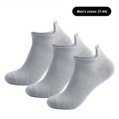 3 Pairs Sweat Absorbing Breathable Non Slip Socks For Outdoor Activities