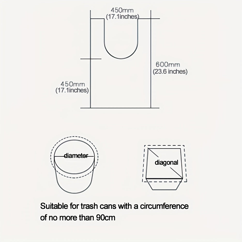 4 Gallons Small Trash Bags 5 Rolls 100pcs Small Garbage Bags