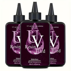 200g UV Resin Clear Hard Crystal Clear Epoxy Resin Upgraded Premixed UV Cure