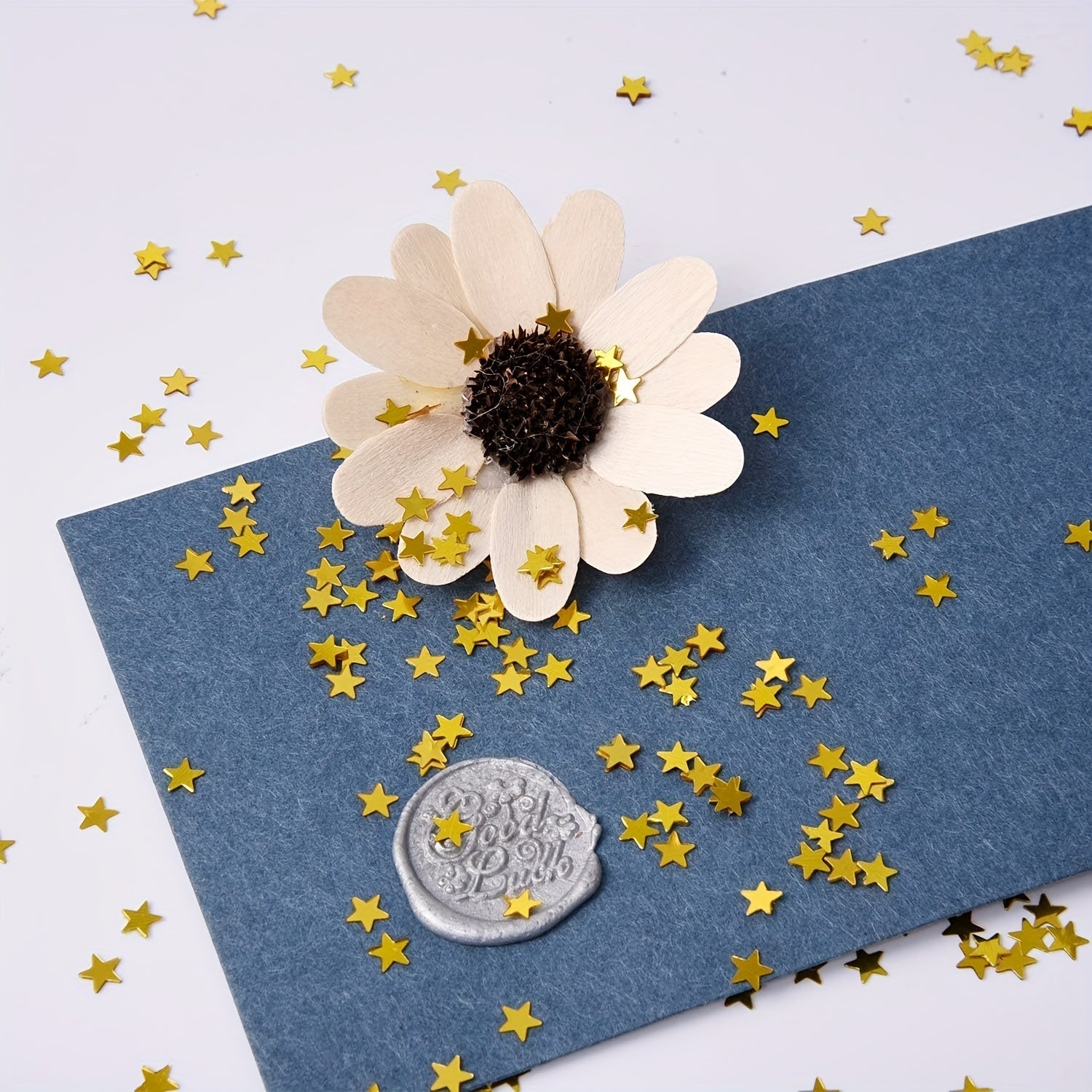 Graduation Star Colorful Paper Scrap Foil Sequins 30g