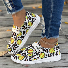 Softball Flat Slip On Shoes Lightweight Casual Walking Shoes
