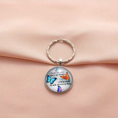 Vintage Butterfly Keychain Necklace for Boys and Girls