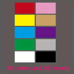 50pcs Colored Blank Handwritten Postcards Message Cards Memos