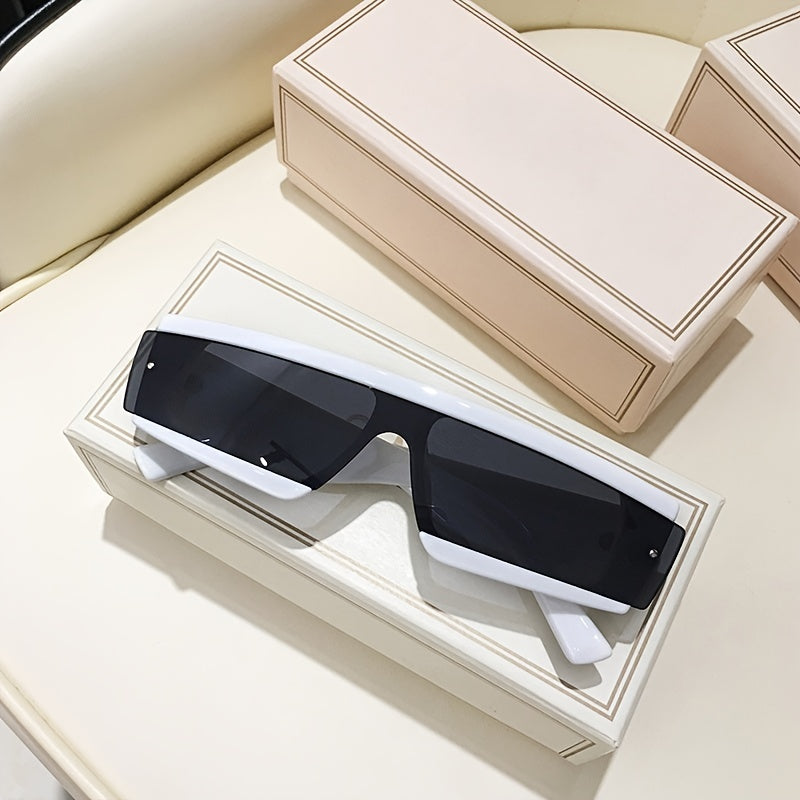 Rectangle Lens Sunglasses Y2K Retro Style