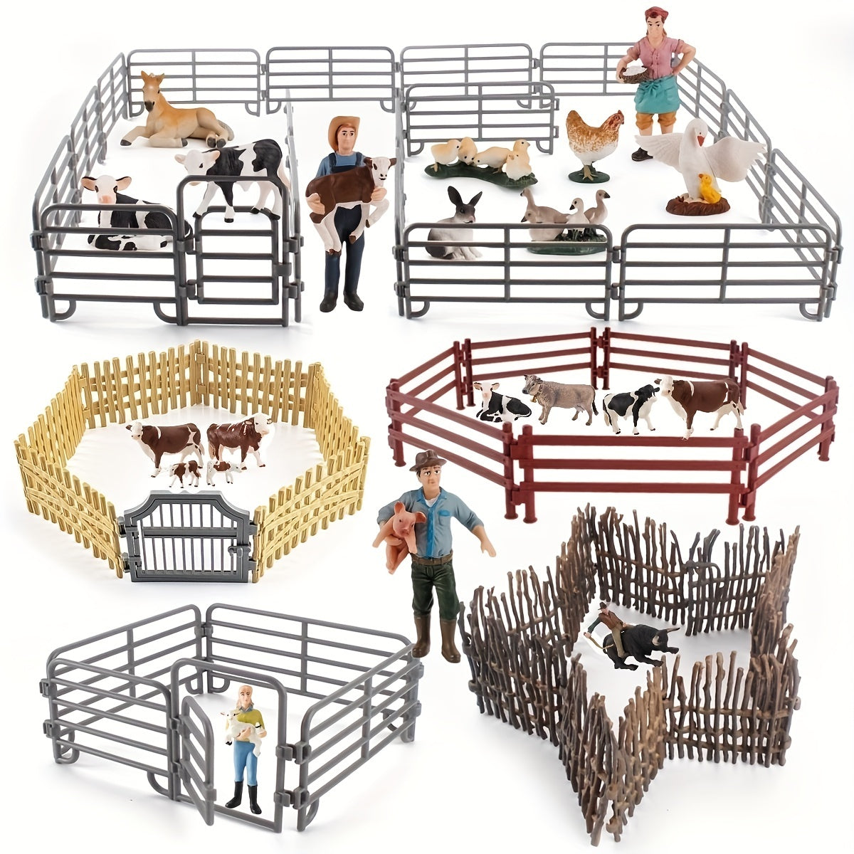 Farm Pasture Fence Accessories Greening Decoration Small Fence Ornaments Toys