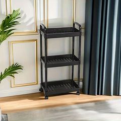 Kitchen Rack with Wheels 3-4 Layers Strong Load Capacity