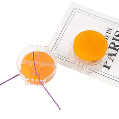 2pcs Embroidery Thread Wax Yellow Cross Stitch Water Soluble Wool Beeswax