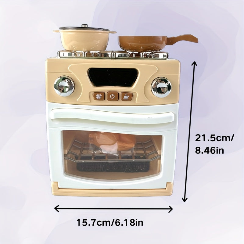 Kids Pretend Play Kitchen Set Oven Frying Pan Soup Pot Griddle Toy for Ages 3