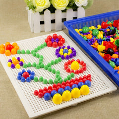 DIY Mushroom Nail Puzzle Educational Toy 296pcs 592pcs