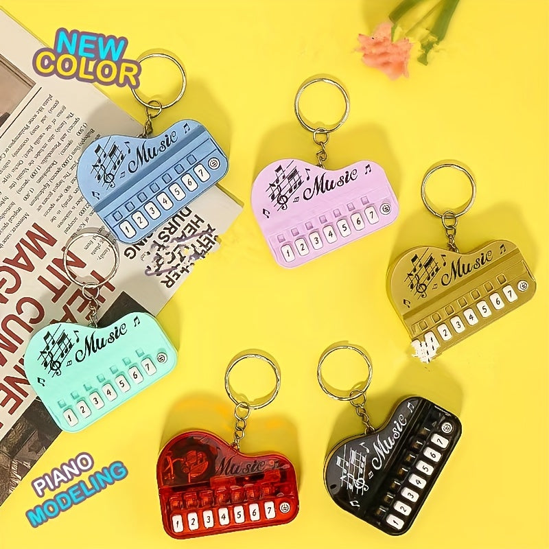 Mini Electronic Piano Keychain Pendant Music Toy Gift