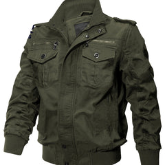 Men's Casual Winter Cotton Military Jackets Outdoor Coat Windproof