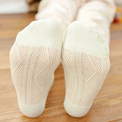 5 Pairs Cartoon Bear Socks for Toddlers & Kids Spring & Summer