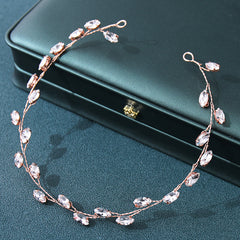 Bridal Wedding Crystals Long Hair Vine Headpiece