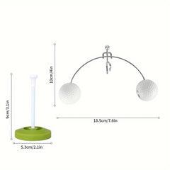 Golf Small Ball Balance Ornament Non-slip Base Desktop Golf Lover Gift