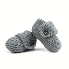 Hand Crocheted Baby Booties Soft Soled Shoes for Infants