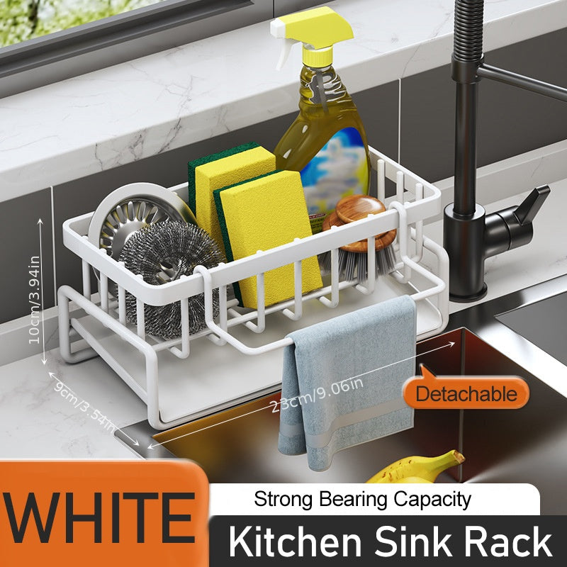 Kitchen Sink Rack Drain Baskets Countertop Storage