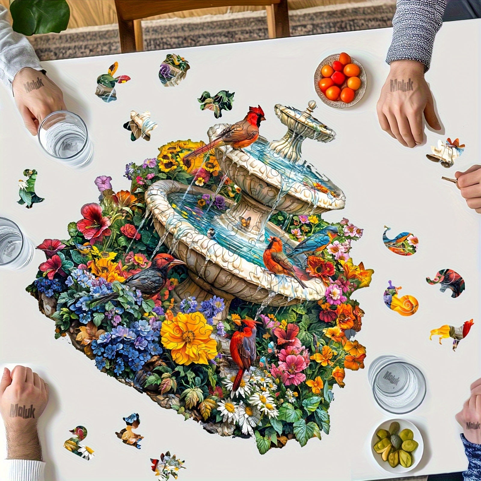 Wooden Parrot Puzzle in Decorative Box