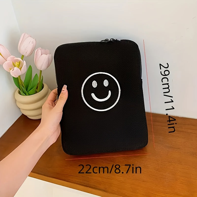 Smiling Face Tablet Storage Bag - Portable Liner Bag for 27 and 35 Computer/Tabl