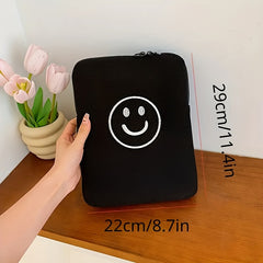 Smiling Face Tablet Storage Bag - Portable Liner Bag for 27 and 35 Computer/Tabl