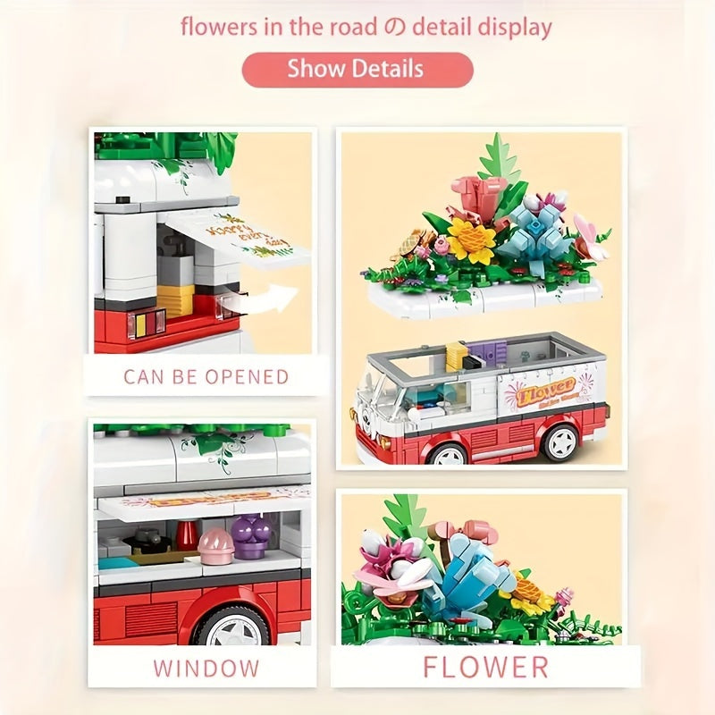 Vomma Flower Car Camping Car Model Toy for Kids