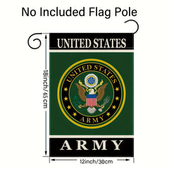 Veterans Garden Flag U S Military Gift Double Sided Outdoor Decor