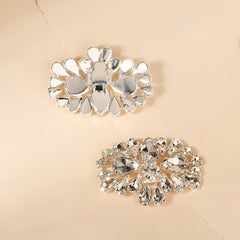 Crystal Shoe Clips Rhinestone Shoe Buckles Women DIY Shoe Decoration