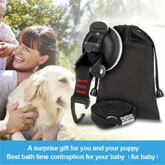 Pet Grooming Suction Cup Hook & Restraint Rope Set