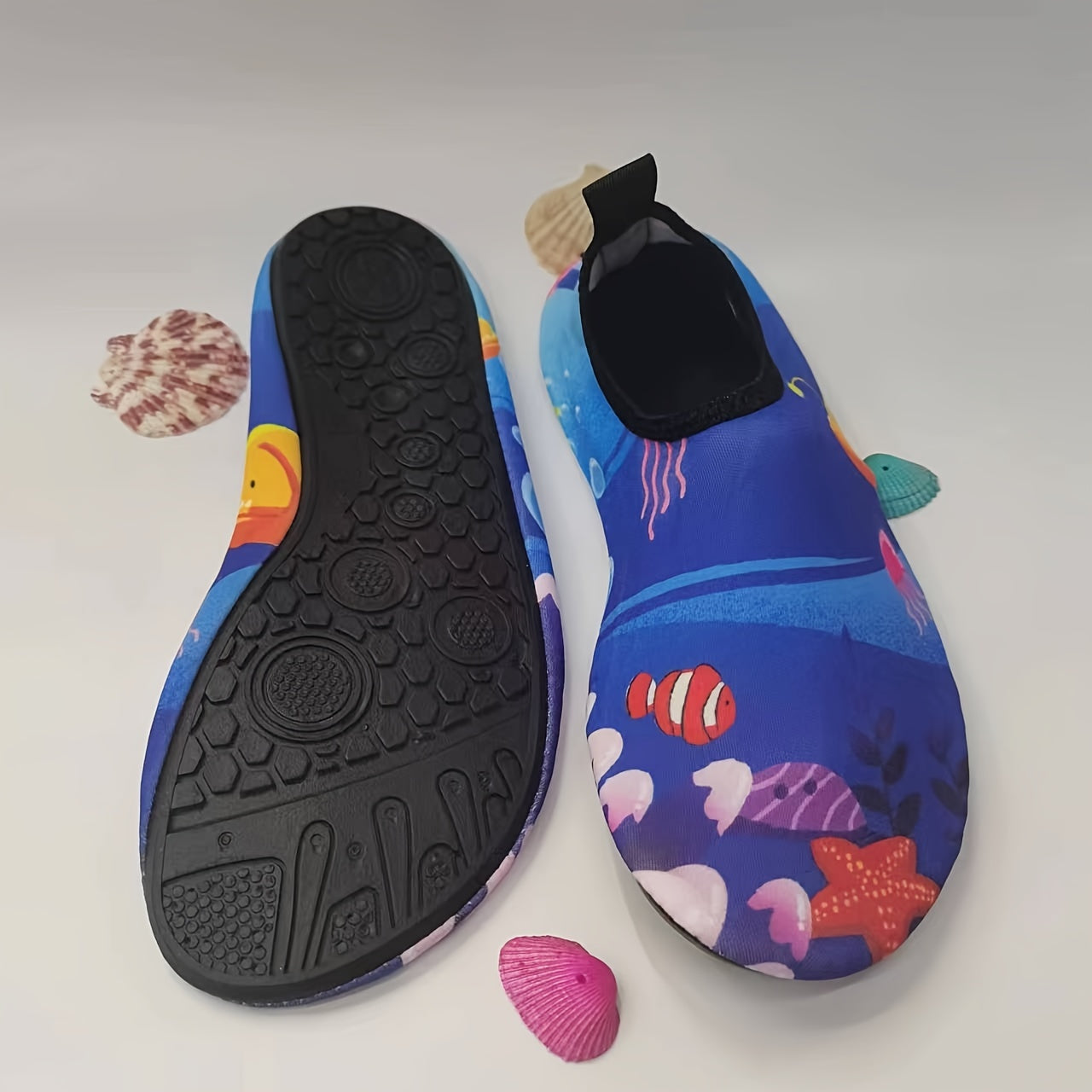 Cartoon Print Unisex Water Park Shoes Quick Drying Soft Soled